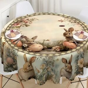 Table clothes floral bunny